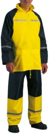 ENSEMBLE DE PLUIE JAUNE ET NOIR COVERGUARD