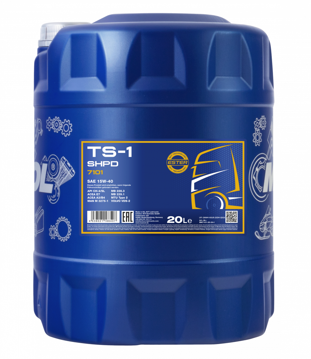 SBPL-MANNOL TS-1 SHPD 15W-40 7101 API CH-4/SL