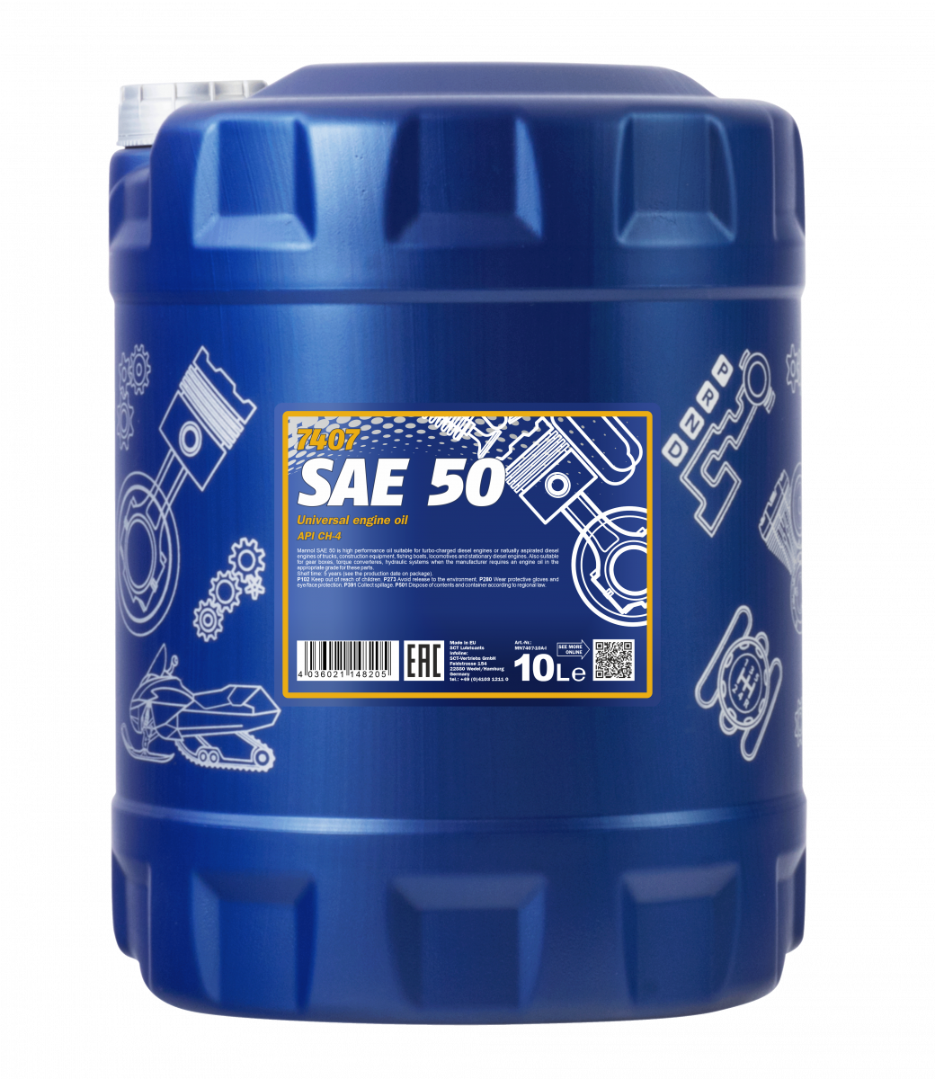 SBPL-MANNOL SAE 50 7407 API CH-4